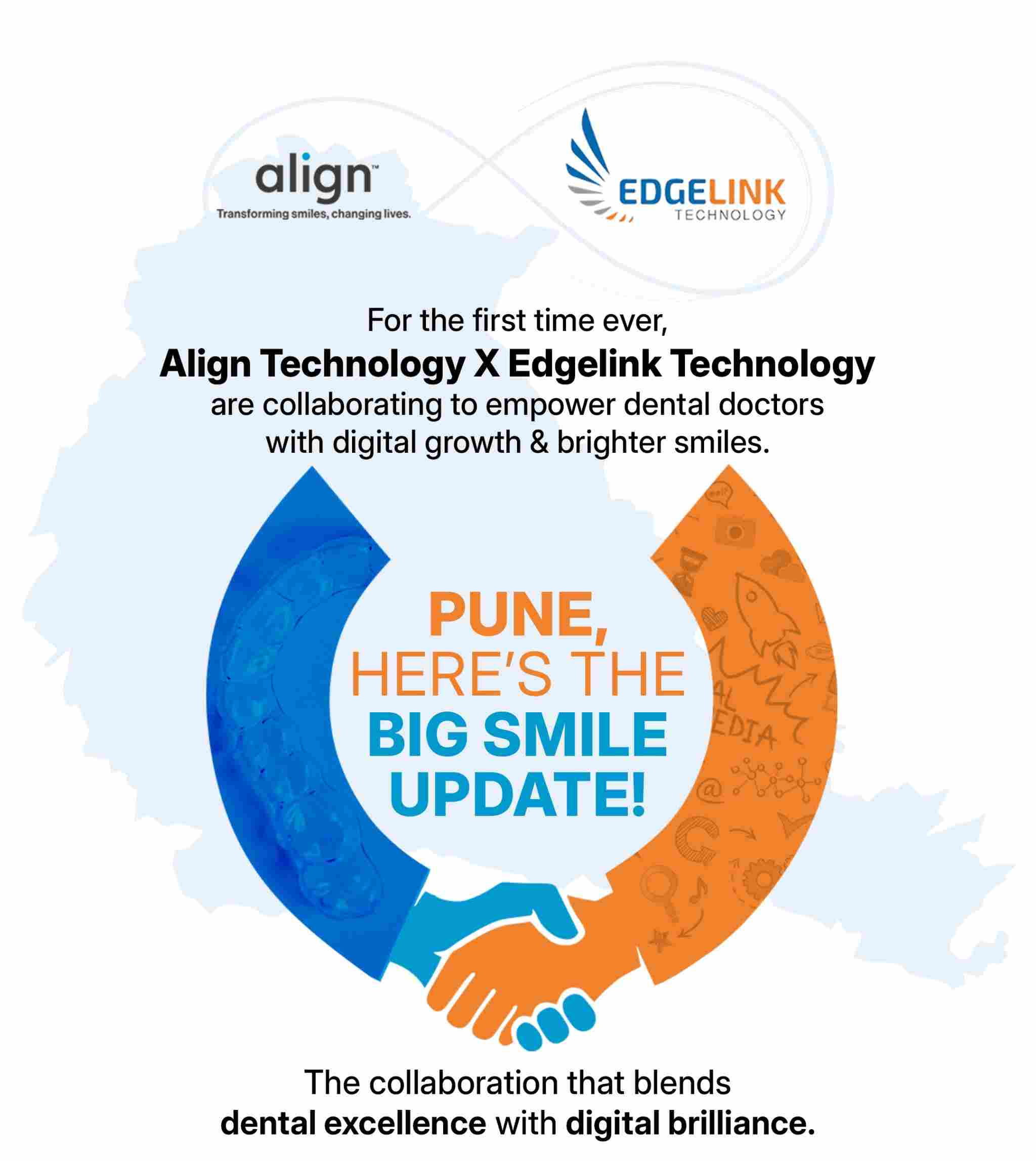 Edgelink Technology partnership with Align Technology — digital marketing for dentists Pune 