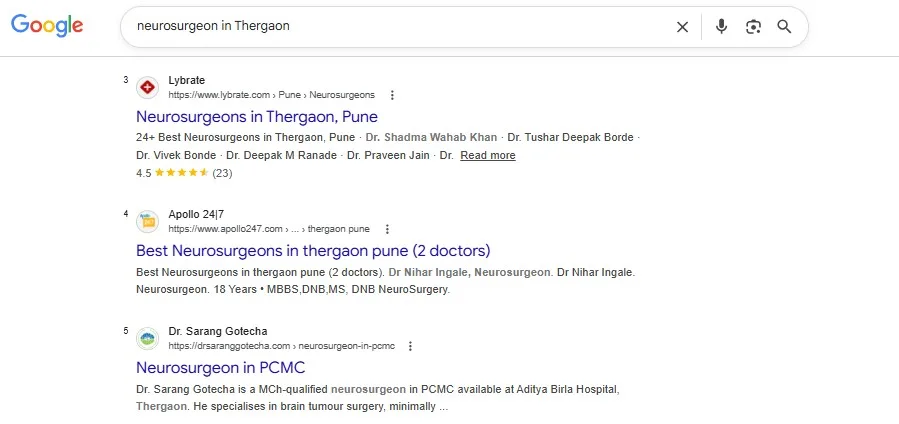 Dr. Sarang Gotecha ranking 1